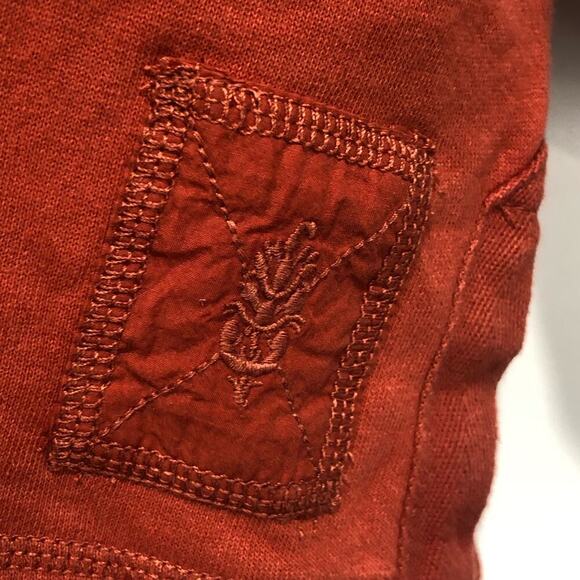 Free People Women's Freda Polo Tunic in Orange Combo Size S - Picture 4 of 10